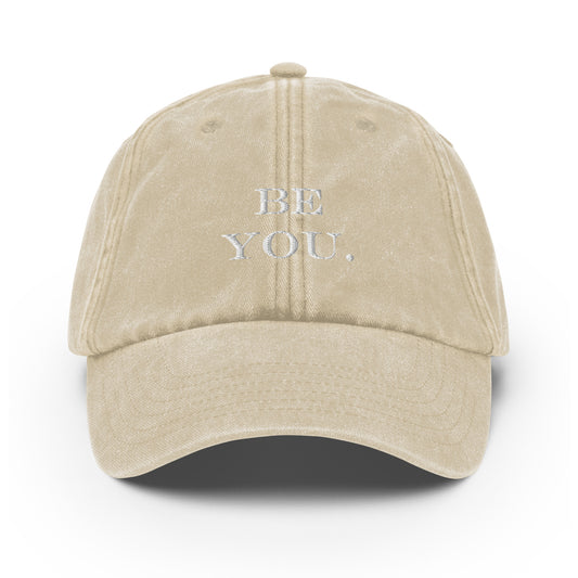 BE YOU. Vintage Cap - Stone